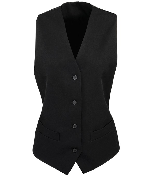 Women's lined polyester waistcoat