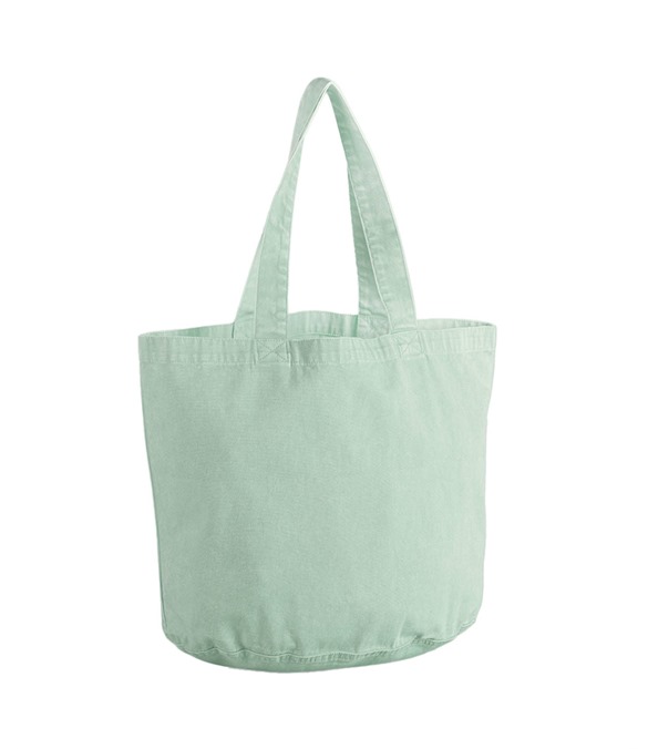 Garment-dyed shopper