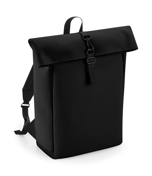 Matte PU rolltop backpack