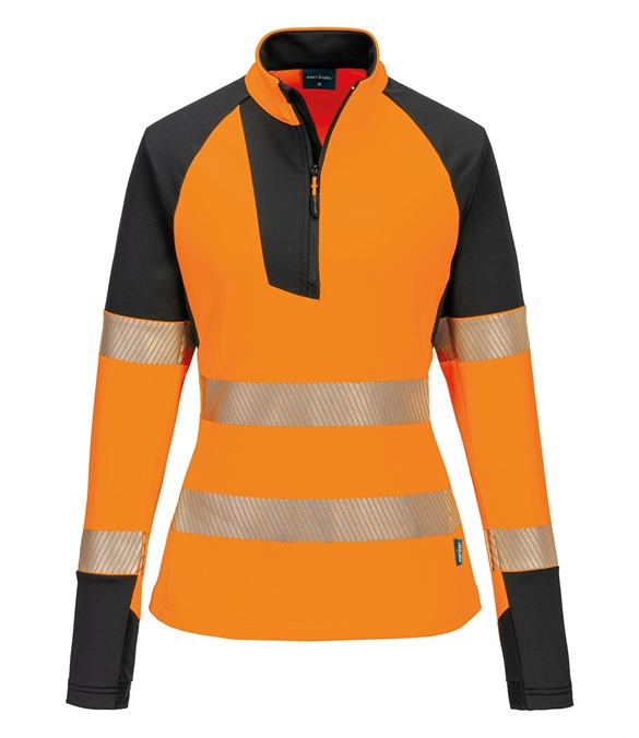 Women?s PW3 Hi-vis ?-zip sweatshirt (T173)