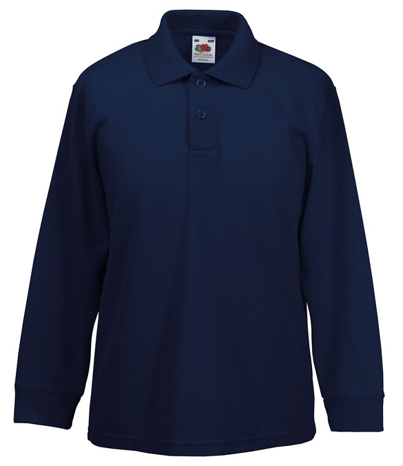 Kids long sleeve 65/35 polo