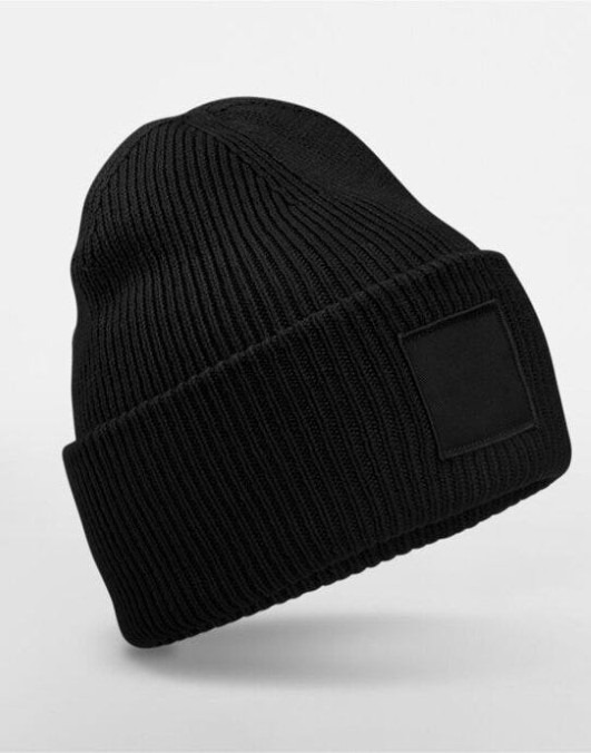 Deep Cuff Tonal Patch Beanie