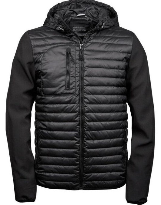 Mens Hooded Crossover Jkt