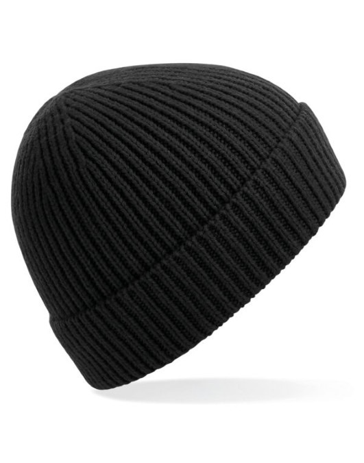 Engineered Knit Ribbed Beanie