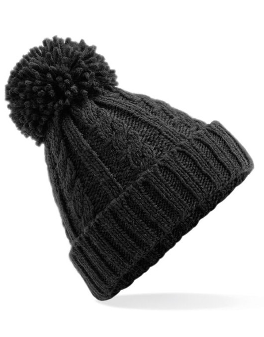 Cable Knit Melange Beanie