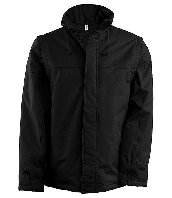 Detachable-sleeved blouson jacket