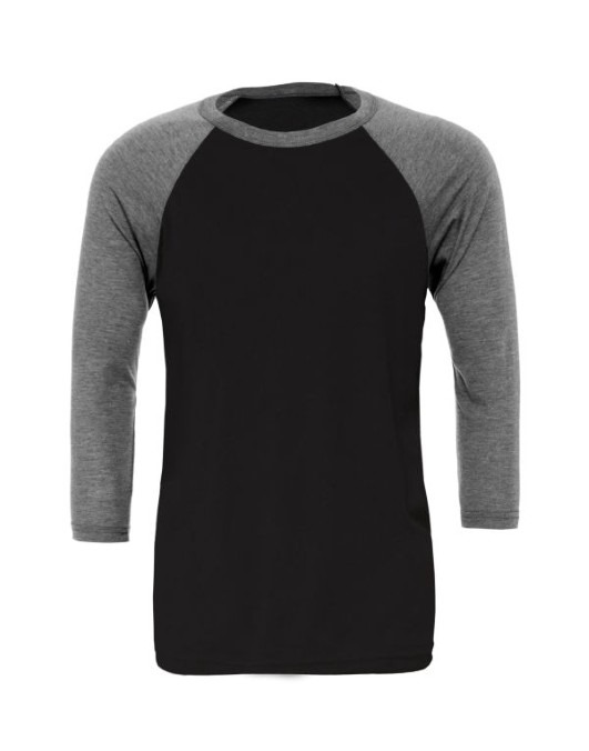 Canvas Unisex 3/4 Sleeve Baseball Tee