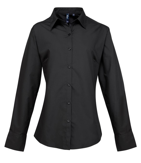 Women's supreme poplin long sleeve shirt