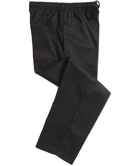 Unisex Elasticated Black Trouser