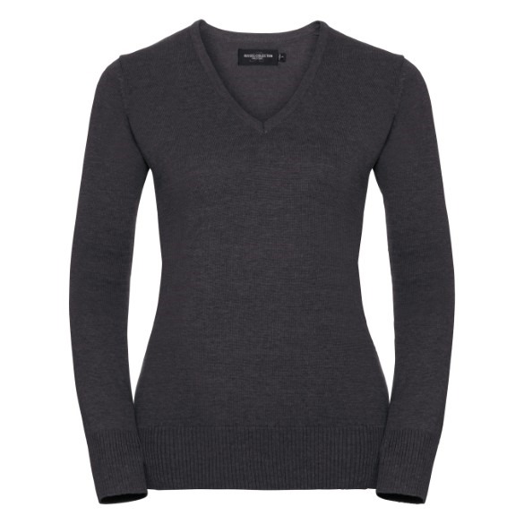 Women&#39;s v-neck knitted sweater