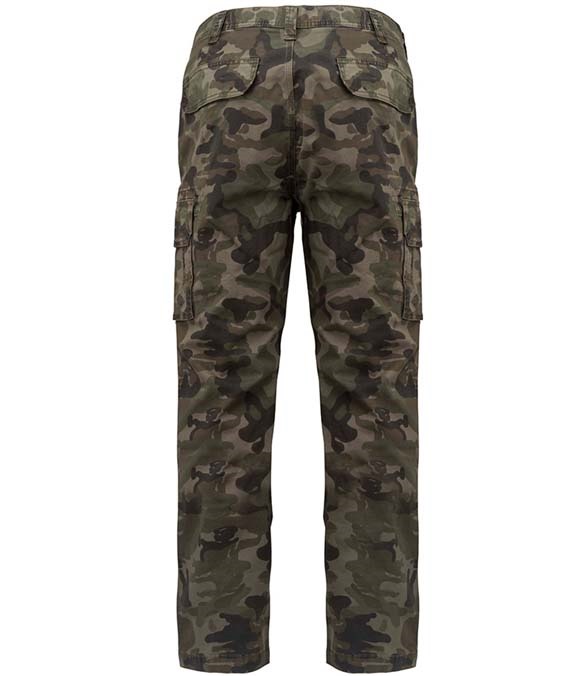 Camo cargo trousers