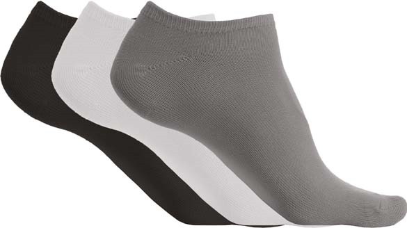 Microfibre sneaker socks (3 pairs per pack)