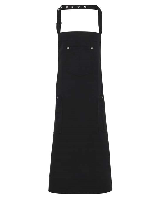 Chino cotton bib apron