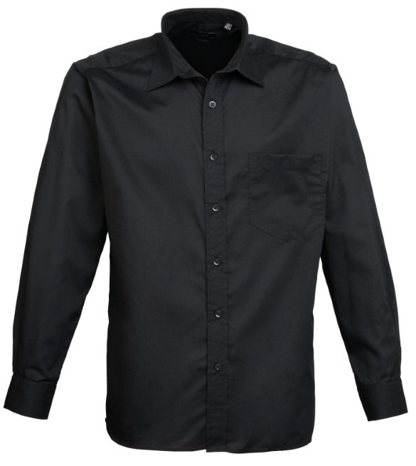 Long sleeve poplin shirt