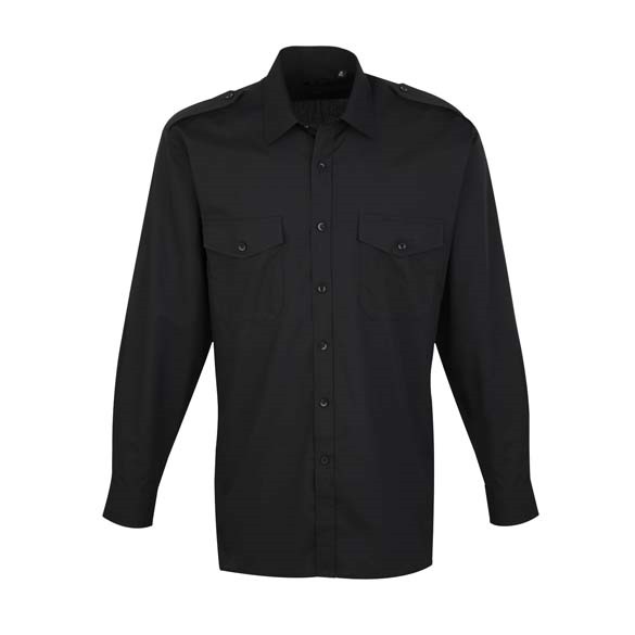Long sleeve pilot shirt