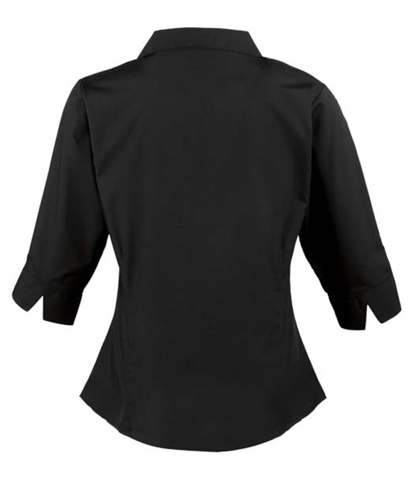 Women&#39;s &#190; sleeve poplin blouse