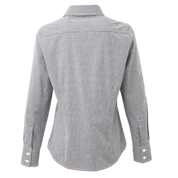 Women&#39;s Microcheck (Gingham) long sleeve cotton shirt