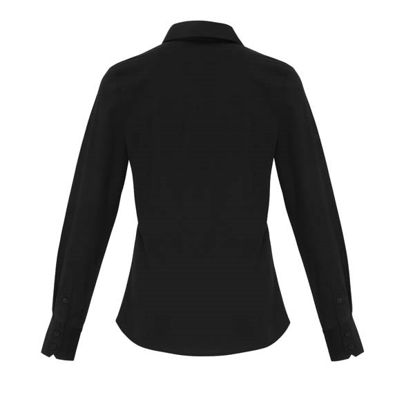 Women&#39;s stretch fit cotton poplin long sleeve blouse