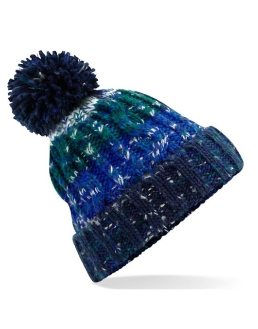 Corkscrew Pom Pom Beanie