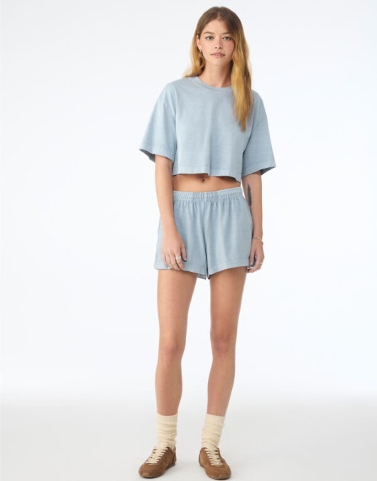 Women's Heavyweight Washed Cropped Tee