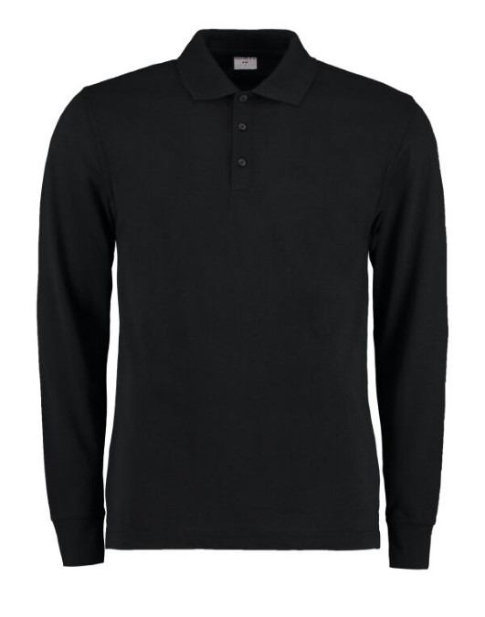Men&#39;s Long Sleeved Pique Polo Shirt