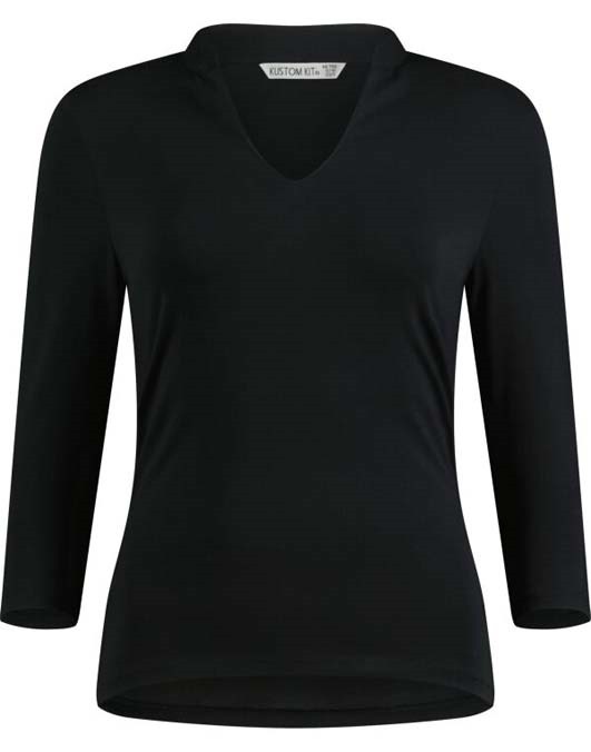 Womens Regular Fit Mandarin Collar Top