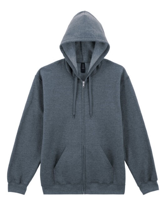 Softstyle Midweight Fleece Adult Full Zip Hooded Sweatshirt