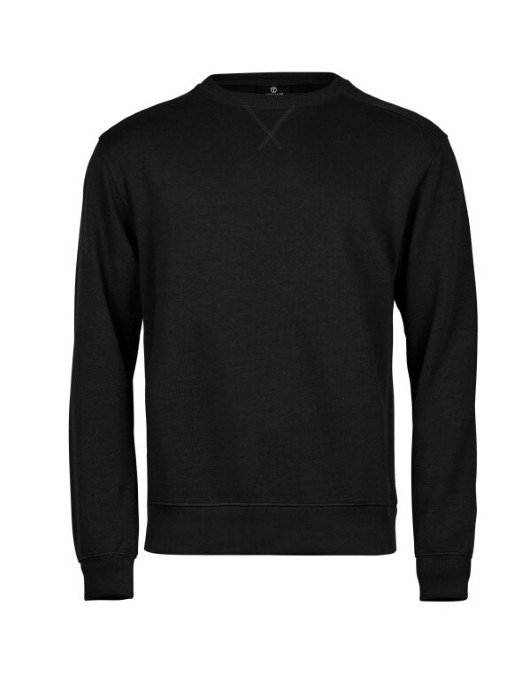 Ribbed Interlock Crewneck