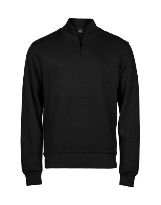 Ribbed Interlock Half Zip