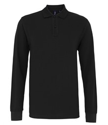 Men's classic fit long sleeved polo