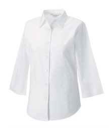 Ladies' 3/4 Sleeve Fitted Stretch Shirt