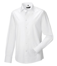 Men's Long Sleeve Fitted Stretch Shirt