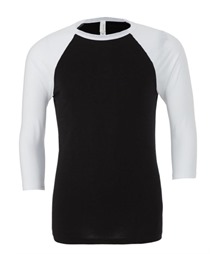 Canvas Unisex 3/4 Sleeve Baseball Tee