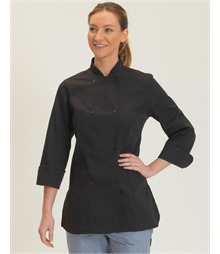 Ladies' Long Sleeve Fitted Chef's Jacket