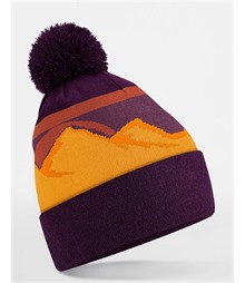 Mountain Peaks Pom Pom Beanie