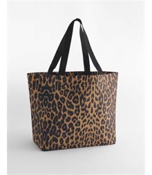 Leopard Print Carryall Tote Bag