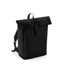 Matte PU Roll-Top Backpack