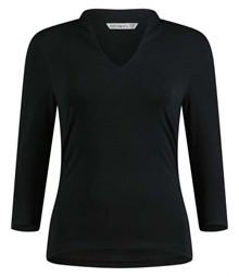 Womens Regular Fit Mandarin Collar Top