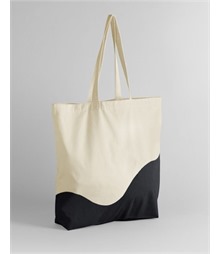 Wave Print Maxi Tote