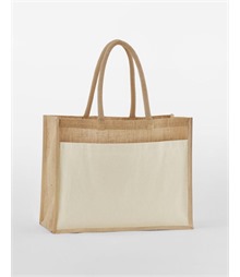 Cotton Pocket Natural Starched Jute Shopper
