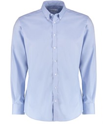 Slim Fit Long Sleeve Stretch Oxford Shirt