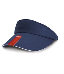 Herringbone sun visor with sandwich peak