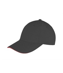 Memphis brushed cotton low-profile sandwich peak cap