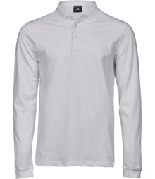 Men's Luxury Long Sleeve Stretch Polo