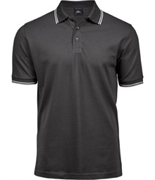 Men's Luxury Stripe Stretch Polo