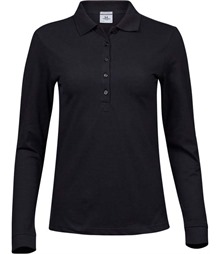 Ladies' Luxury Long Sleeve Stretch Polo