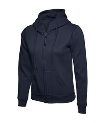 Ladies Classic Full Zip Hooded Sweatshirt