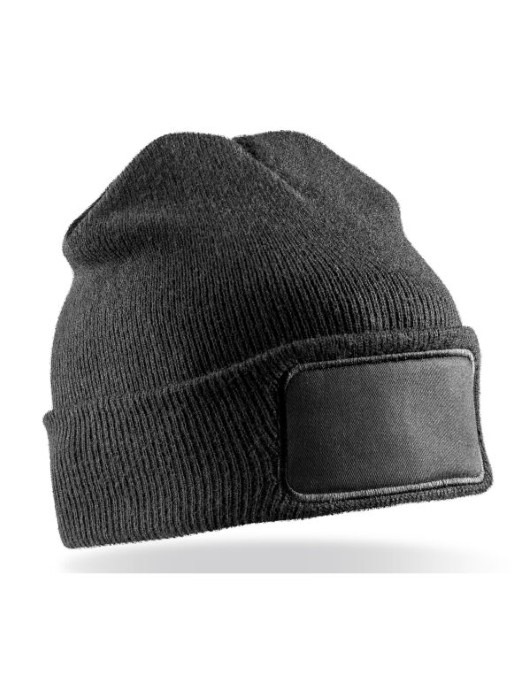 Recycled Double Knit Printers Beanie