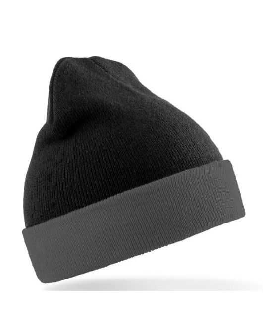 Recycled Black Compass Beanie