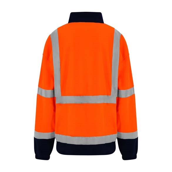 High visibility full-zip fleece